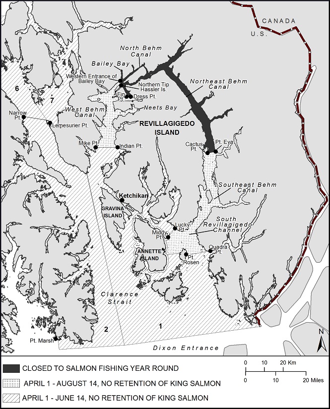 SPORT FISHING FOR KING SALMON RESTRICTED IN THE KETCHIKAN AREA